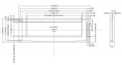 EastRising OLED display dimensions