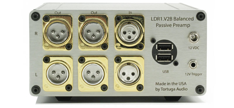 LDR1.V2B Rear Panel with optional Cardas XLRs